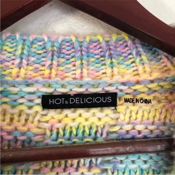 Hot & Delicious Colorful Pastel Fringe Knit Sweater - Picture 9 of 10